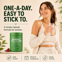 Sea Vitality Women's Live Cultures Food Supplement - 26 Billion CFU, 6 Selected Strains with Cranberry Extract, Pineapple Powder, GOS & Vitamin C - 60 Capsules, 1-a-Day Formula for Women, 60 Day Supply