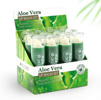 Beauty4Britain 36 x Lip Balm Aloe Vera Full Size 3 Boxes x 12 pcs Wholesale Unisex UK Seller
