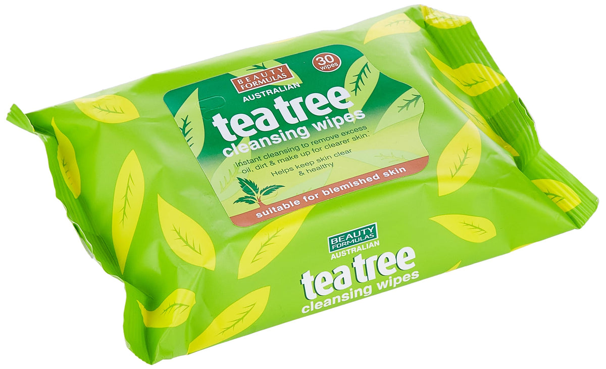 Beauty Formulas Australian Tea Tree Cleansing Wipes 30