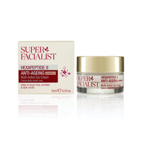 Super Facialist Hexapeptide 9 Anti-Ageing Advanced Multi Action Eye Cream - Anti Ageing Face Cream to Target Dark Circles & Fine Lines with Caffeine, Vegan Friendly, 15 ml