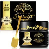 Birsppy Shilajit Resin, Pure Shilajit Organic Supplement with 85+ Trace Minerals & Fulvic Acid, Provide Immune System Support & Vitality Booster for Women & Men