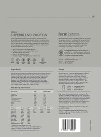 Form Superblend Protein - Vegan Protein Powder with Superfoods, Vitamins and Minerals - 20g of Plant Based Protein per Serving (Vanilla)