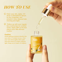 ANAiRUi Glutathione Serum with Vitamin C and Niacinamide, Glutathione Skin Brightening Face Serum for Skin, Hydration, Targets Dark Spots, Hyperpigmentation, Improve Skin Tone, 30 ml