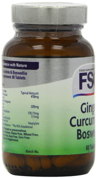 FSC Ginger Curcumin and Boswellia - Pack of 60 Tablets