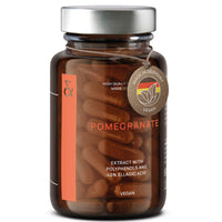 CLAV 1000mg Pomegranate Extract per Daily Dose | Rich in Polyphenols & 40% Ellagic Acid | 60 Capsules Vegan | Made in Germany