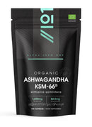 ALPHA01 Organic Ashwagandha KSM-66® 1650mg - 5% Withanolides with Black Pepper – 180 Vegan Capsules – Resealable and Recyclable Pouch by Alpha01
