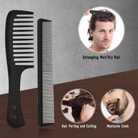 Dylapick Mens Hair Brush and Beard Brush Set,Boar Bristle Beard Brush Set