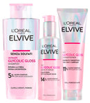 L'Oreal Paris L'Oréal Paris Elvive Glycolic Gloss Conditioner 150ml + Shampoo 200ml + Leave-In Serum 150ml Set for Dull and Porous Hair Intense and Long-Lasting Shine - 3 Bottles