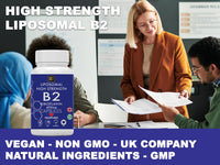 MetaSuperfoods Vitamin B2 Riboflavin | 400mg Migraine Support 180 Capsules | 6 Months Supply | Vegan, High Strength Riboflavin Supplement | Liposomal Delivery for Maximum Absorption | Non-GMO | UK Company