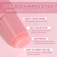 Samkeen Wrinkle Multi Balm Stick, Collagen Balm Stick, Pure Collagen Wand, Anti Wrinkle Hydrating Boosting Wand Skincare, Fine Lines, Wrinkles Moisturizer (2pcs)