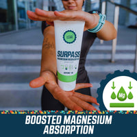 SURPASS-CARE Magnesium Recovery Gel for Athletes | Boosts Muscle Recovery & Performance | Helps Prevent Cramps | Sepitonic & Zechstein High-Absorption Magnesium Source for Tired Muscles (200ml)