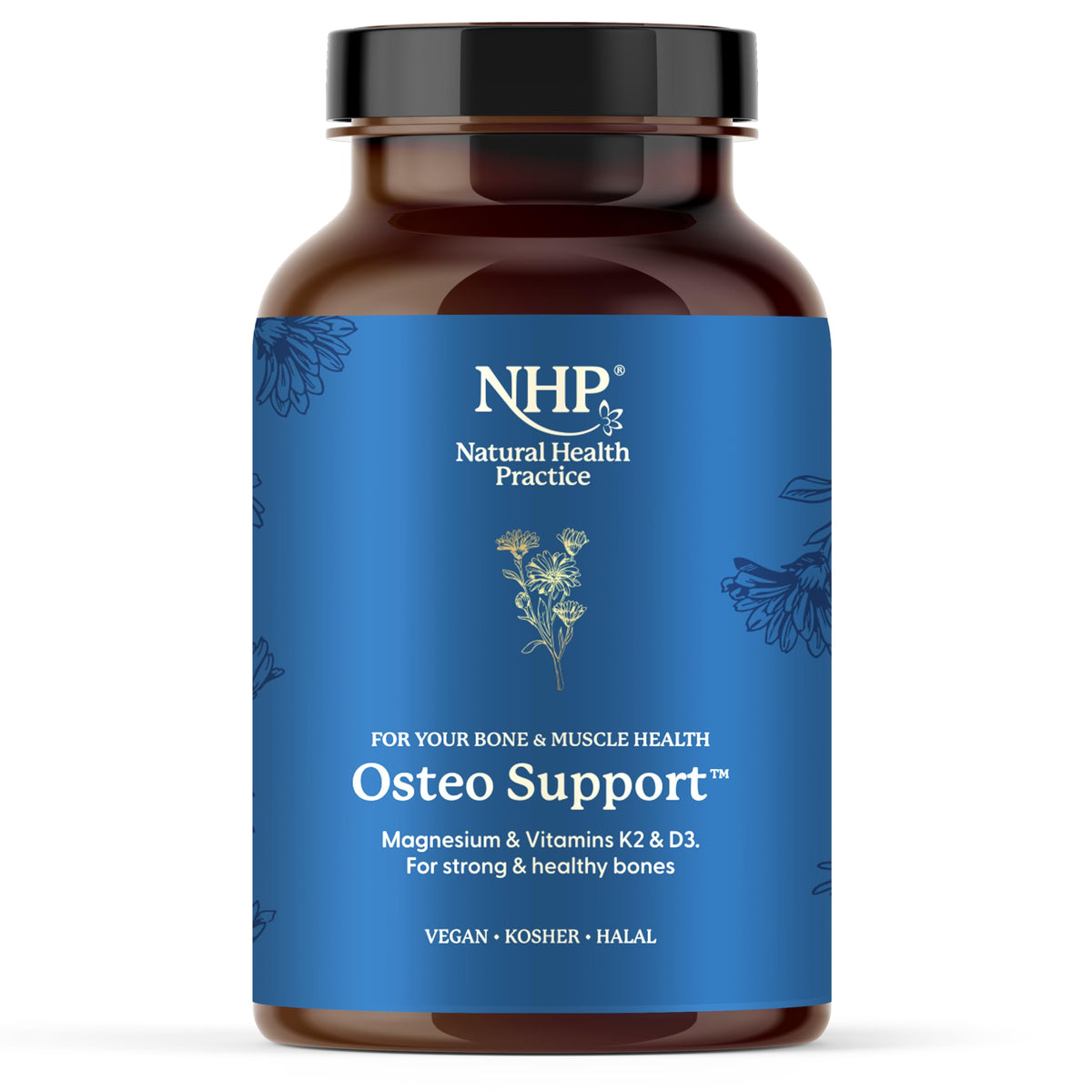 NHP The Natural Health Practice Osteo Support Supplement Vitamin D3 (90 Capsules) Maintain Strong Healthy Bones