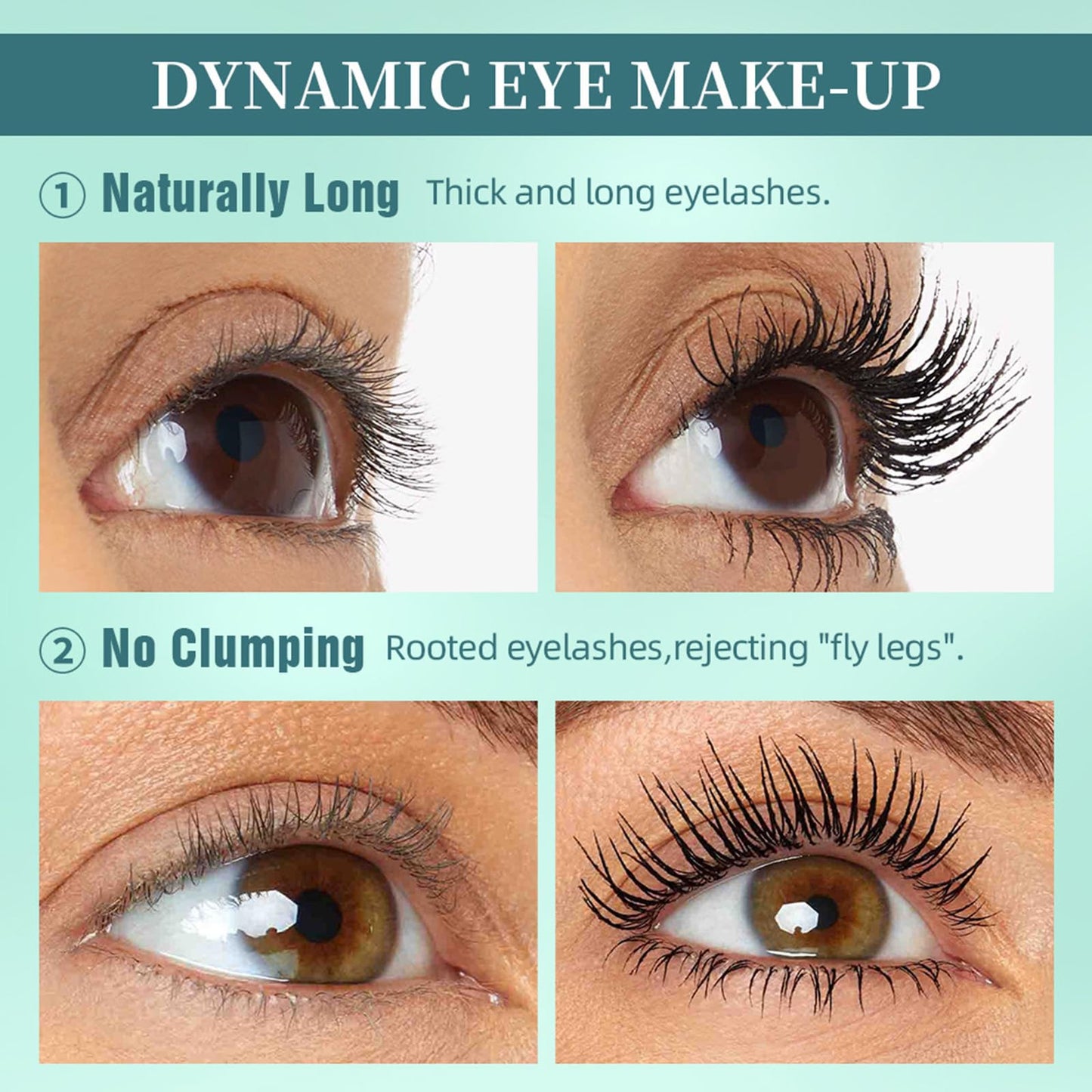 OlymGrow Waterproof Ultra-Fine Mascara for Short, Fine Lashes – Lengthening & Thickening Formula with Skinny Precision Brush, Smudge-Proof Black Volumizer for Tiny Eyelashes, Clump-Free Definition, 1 Pack