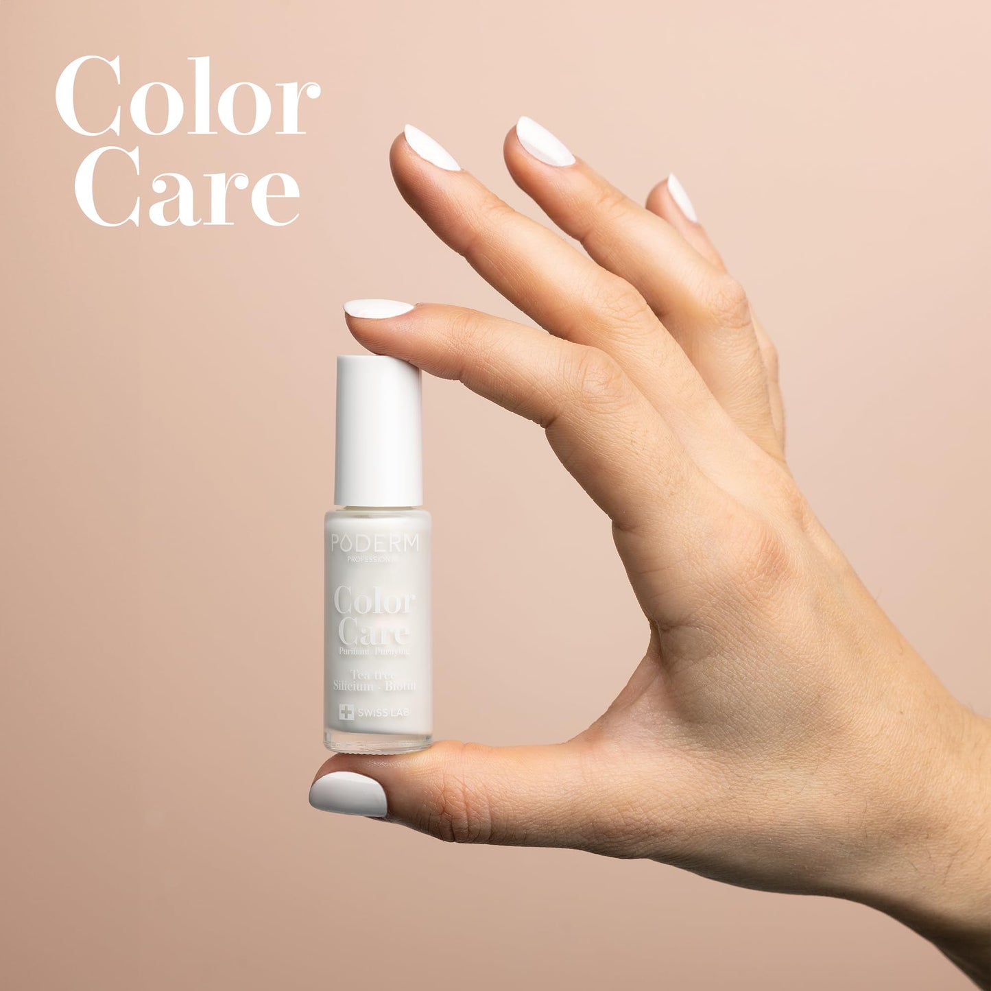 PODERM - FUNGAL NAIL INFECTIONS - Nail varnish TEA TREE - Prevention & Treatment of Nails Yellowed/Damaged by FUNGAL INFECTIONS - TREATS & COLOURS - foot/hand treatment - Swiss Made
