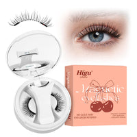 Higu clace Magnetic Eyelash kit, Reusable Magnetic Lashes Set with Clamp, Waterproof No Glue Lashes for All-Day Comfort & Easy to Use (Style MB)