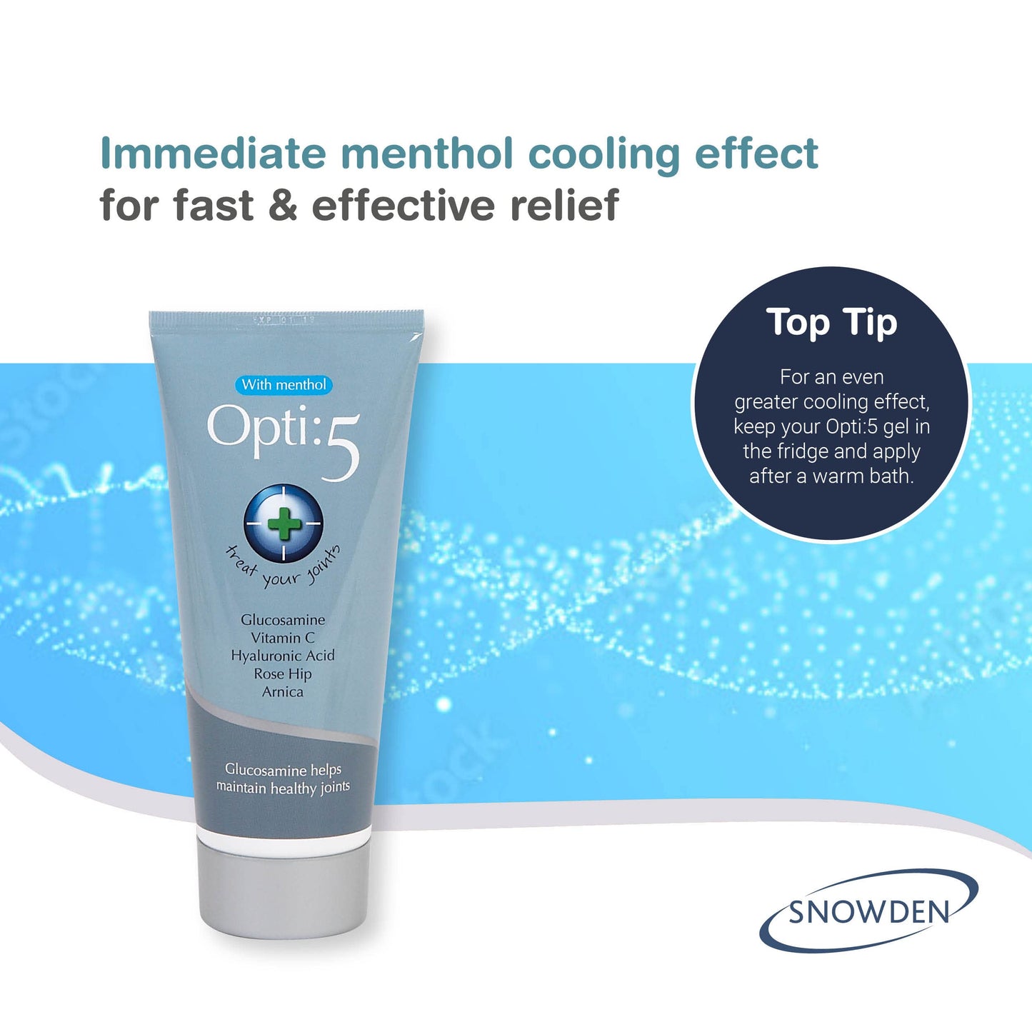 Snowden - Opti:5 200ml Premium Joint Gel with Menthol & Glucosamine
