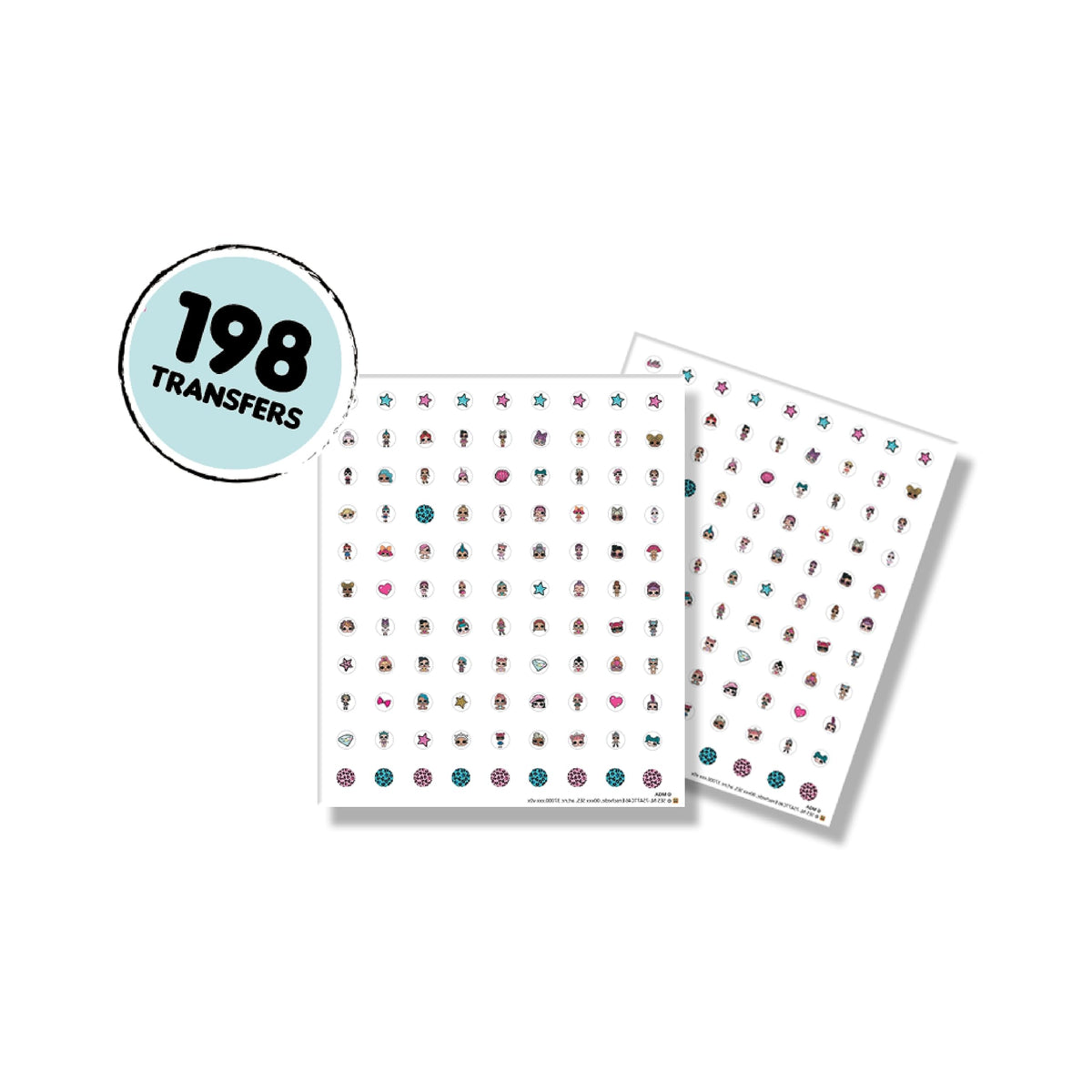SES Creative 14193 L.O.L. Surprise L.O.L. Nail transfers, Bunte Aufkleber