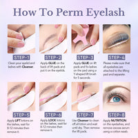 Libeauty Lash Lift and Brow Lamination 2 in 1 Kit, Eyelash Perm Sachet Disposable Professional Quality Quick Lash Lifting, Semi-Permanent Curling Perming - Updated Version