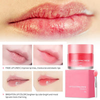 EONFAVE Lip Mask - Lip Sleeping Mask - Lip Sleep Mask Overnight Lip Skincare Lip Oils - Lip Moisturiser for Dry Chapped Peeling Cracked Lips Fades Lip Lines, Lip Balm for Moisture Lip Care