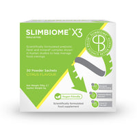 Slimbiome – Prebiotic Fibre Supplement for Gut Health & Digestive Support – 30 Sachets – Vegan Microbiome Support with Plant-Based Prebiotics