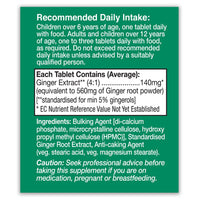 HealthAid Ginger Extract 560mg 60 Tablets