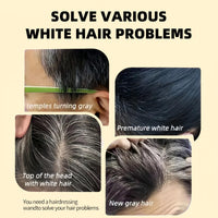 Safe and Convenient Comb Hair Dye,2-in-1 Hair Dye Comb,Fast-Acting Comb-Over D/ye,Waterproof and Sweat-Proof H/air D/ye C/omb,H/air Color Stick,Portable Ha/ir Colouring Cream(Black Brown,02#)