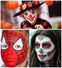 Go Ho Black and White Face Paint Palette,Cream Washable Formula Face Painting for Halloween Cosplay,Body Paint SFX Makeup Palette,Professional Skeleton Skull Makeup Palette