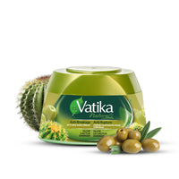 Vatika Naturals Hair Cream - Anti-Breakage (210ml, Cactus) | Strengthening Formula with Olive, Cactus & Ghergir for Strong, Stylish Hair