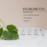 New Nordic Ltd New Nordic Wonder Legs, High-Strength Pine Bark & Red Vine Leaf Extract with Vitamin C, Supports Normal Circulation & Vein Function, 30 Tablets