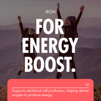Incite Nutrition Gentle Iron Tablets - Iron Bisglycinate 28 mg, 6 Month’s Supply - 360 High Strength Tablets - Supplement Suitable for Vegans - Best Immune System Booster for Women & Men - Made in UK