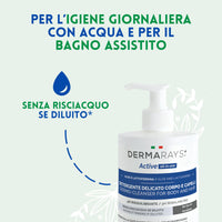 Detergente delicato per corpo e capelli - Dermarays Active - All-in-one