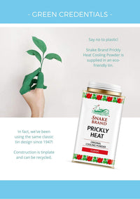 SNAKE BRAND Prickly Heat Cooling Body Powder 140g (Classic, Pack of 3)