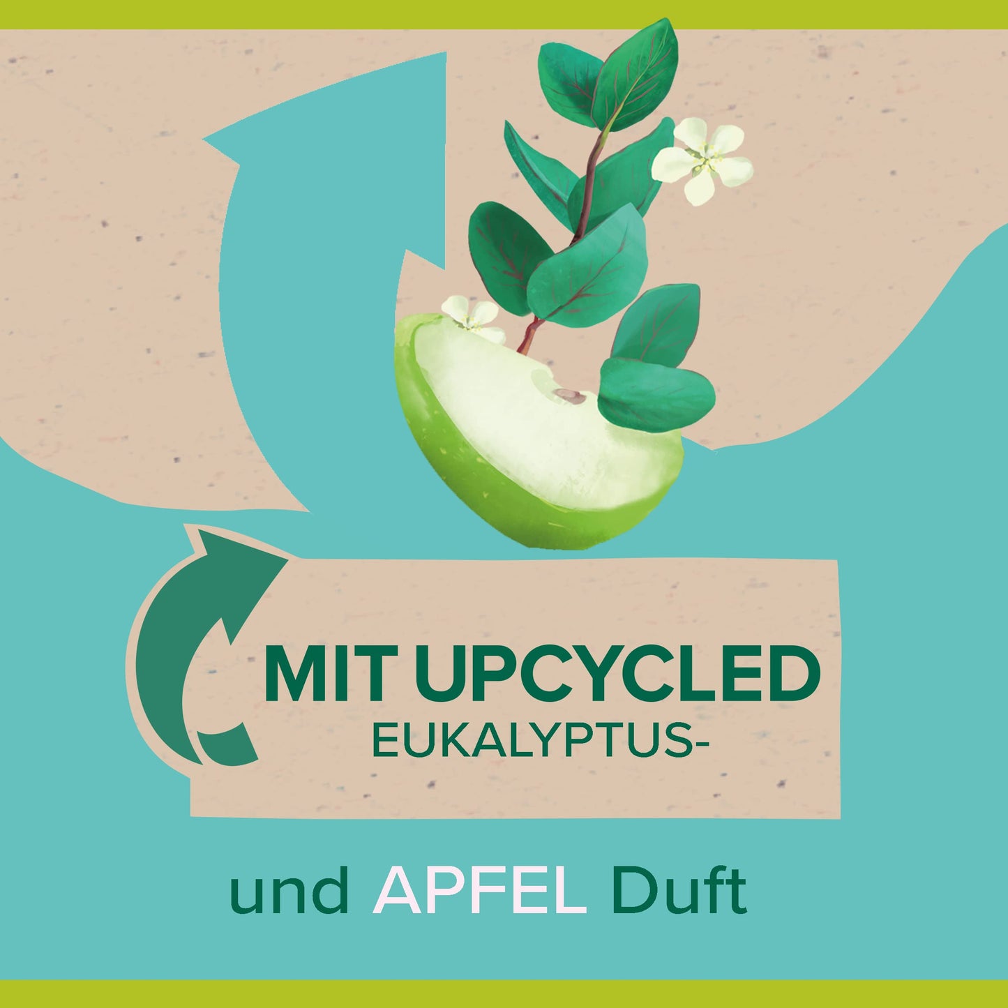 Palmolive UP! Eucalyptus and Apple Shower Gel 200 ml with Upcycled Eucalyptus Scent Sustainable