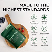 Inspiriko Organic Prebiotics for Gut Health - Award-Winning 10-in-1 Gut Health Powder with Superfoods, Inulin, Probiotics and Prebiotics. No Added Sugar, Made in UK, 180 Grams
