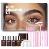 Brow Lamination Kit Premium Eyebrow Lamination Kit With Keratin Premium Eyebrow Lift Set Shaping For 3d Natural Fuller Thicker Wild Eyebrows 6 Weeks Long Lasting Results Professional Salon Results