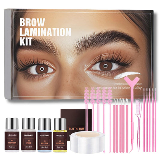 Brow Lamination Kit Premium Eyebrow Lamination Kit With Keratin Premium Eyebrow Lift Set Shaping For 3d Natural Fuller Thicker Wild Eyebrows 6 Weeks Long Lasting Results Professional Salon Results