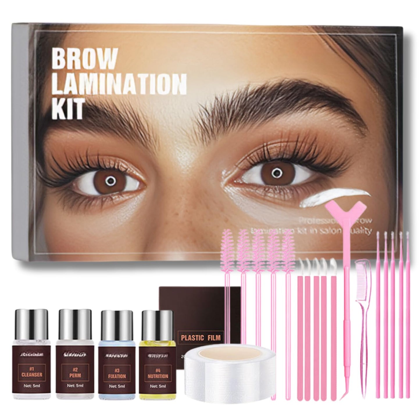 SHEBEEDO Brow Lamination Kit Premium Eyebrow Lamination Kit With Keratin Premium Eyebrow Lift Set Shaping For 3d Natural Fuller Thicker Wild Eyebrows 6 Weeks Long Lasting Results Professional Salon Results