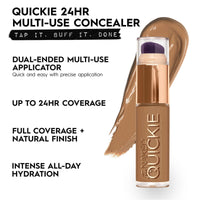 Urban Decay Stay Naked Quickie Multi-Use Concealer with Vitamin C, Up to 24 Hour Wear, Weightless Medium Buildable Coverage for Face and Under Eyes, Vegan Formula, 16.4ml
