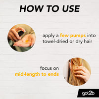 Got2B got2b Oil-licious Lightweight Styling & Care Oil 50 ml, for Nourished, Glossy Hair, with Argan & Jojoba Oil, Vegan Formula