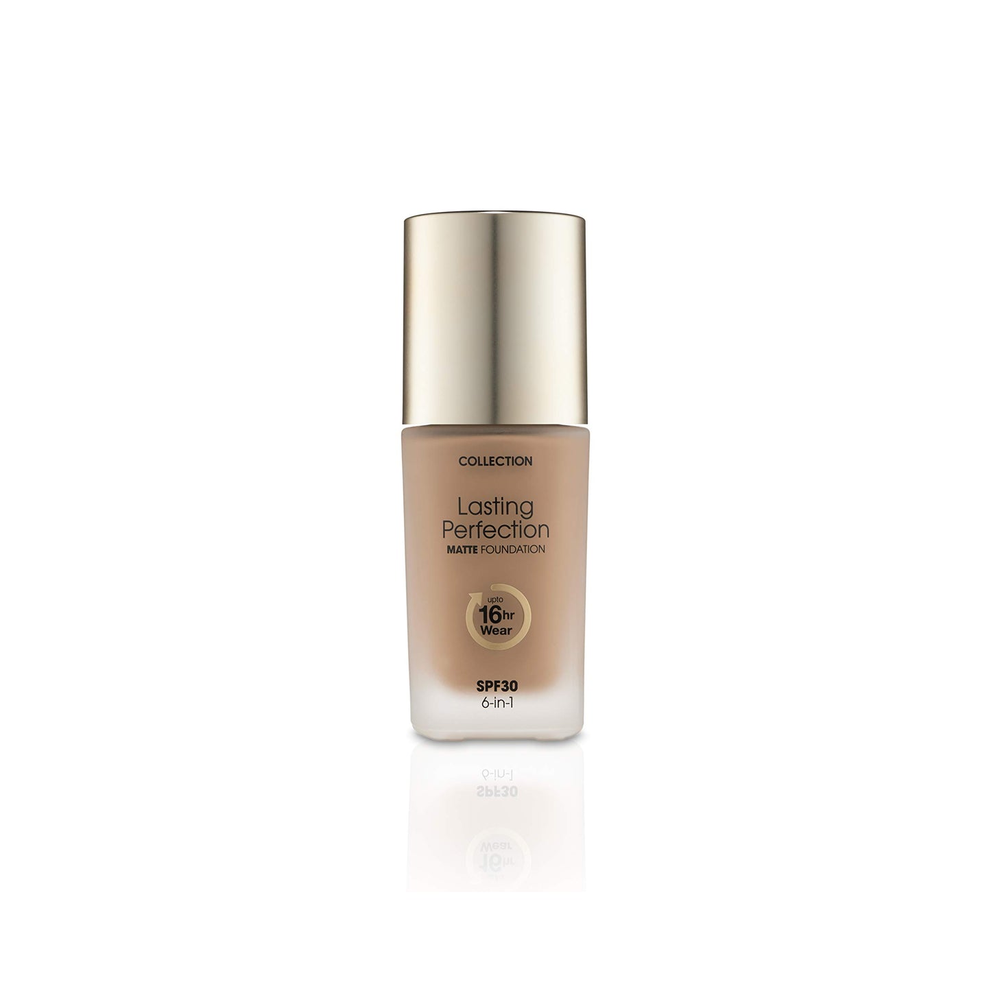 Collection Cosmetics Lasting Perfection Matte Foundation, Full Coverage, 27ml, Chestnut