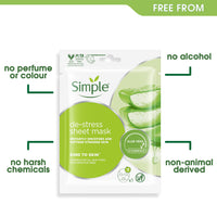 Simple Kind to Skin Sheet Mask De-Stress 1PC