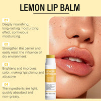 SHEBEEDO Lemon and Turmeric Lip Lightening Balm for Dark Lips, Effortlessly Hydrating & Brightening Lip Repair Balm, Lip Exfoliator Scrub for Softening & Moisturizing，Pigmentation Corrector