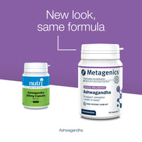 Metagenics Ashwagandha 500mg - Supports Mental Clarity and Hormone Balance - High-Strength Supplement - 60 Capsules