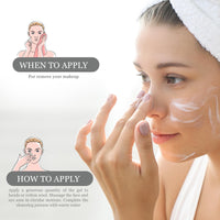 Cinere 100% Natural Cleansing Gel For Oily Skin 150ml | Soap free | Face Cleanser for Acne Prone & Blemish Prone Skin | Cleanser for Oil Control | Glowing Face Wash | Daily Gentle Facial Wash