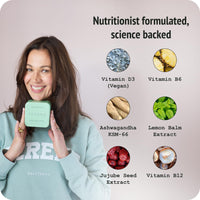 MANIFESTO Manifesto Serene Sleep Gummies – Stress & Anxiety Relief – Ashwagandha KSM-66, Lemon Balm, Vitamin D3 – 60 Vegan Multivitamin Gummies for Women, Raspberry Flavour, Menopause Supplements – Refill Pouch