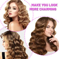 Honicemar 30 Pcs Perm Rollers Set for Long & Short Hair - 0.74 Inch Large Cold Wave Rods, DIY Curling Tools for Natural Hairstyles, Hair Curling Rods for Home or Salon Styling