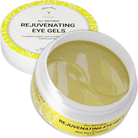 Doppeltree Caffeine Under Eye Patches & Hydrogel Masks (30 Pairs) - All Natural Anti Aging Treatment for Bags, Puffiness, Wrinkles, Dark Circles- Formulated in San Francisco