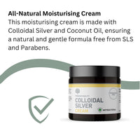 Nature's Greatest Secret Nature’s Greatest Secret Colloidal Silver Antibacterial Cream 100g | 81% True Colloids | Natural | EU Cosmetic Compliant | UK Made