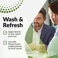 Perspi-Guard Antibacterial Body Wash w/Neroli Scent - Odour Control Bodywash - Shower Gel Contains Triclosan for Eliminating Unpleasant Odours – For Men and Women 200 ml
