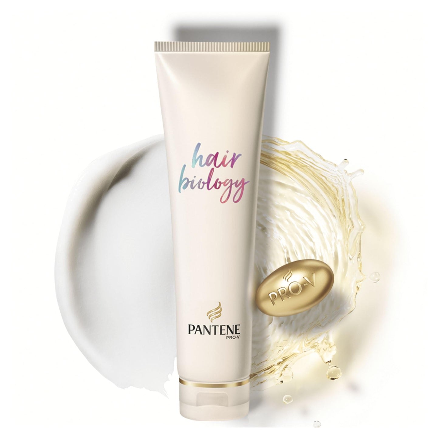 Pantene Hair Biology De frizz and Illuminate Hair Conditioner with Hyaluronic Acid, Omega 9 for Frizzy, Dry, Coloured Hair 160 ml